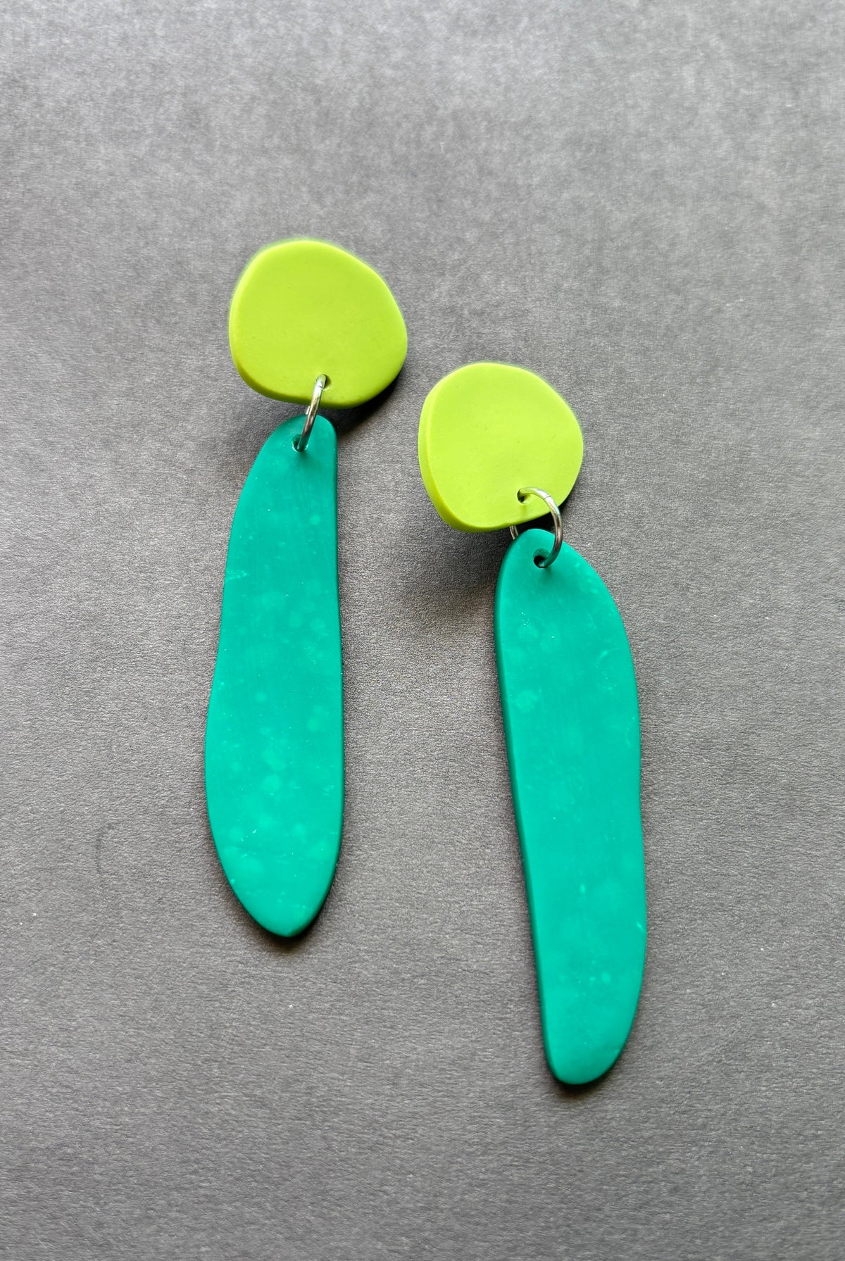 Fem Quads - Pistachio and Forest Green - CiceroniEarringsColoured Ears