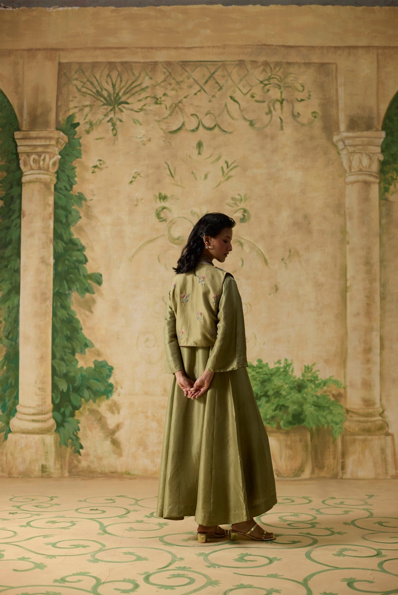 Fern Jacket Set - Green - CiceroniTunic SetKhyati Rughani