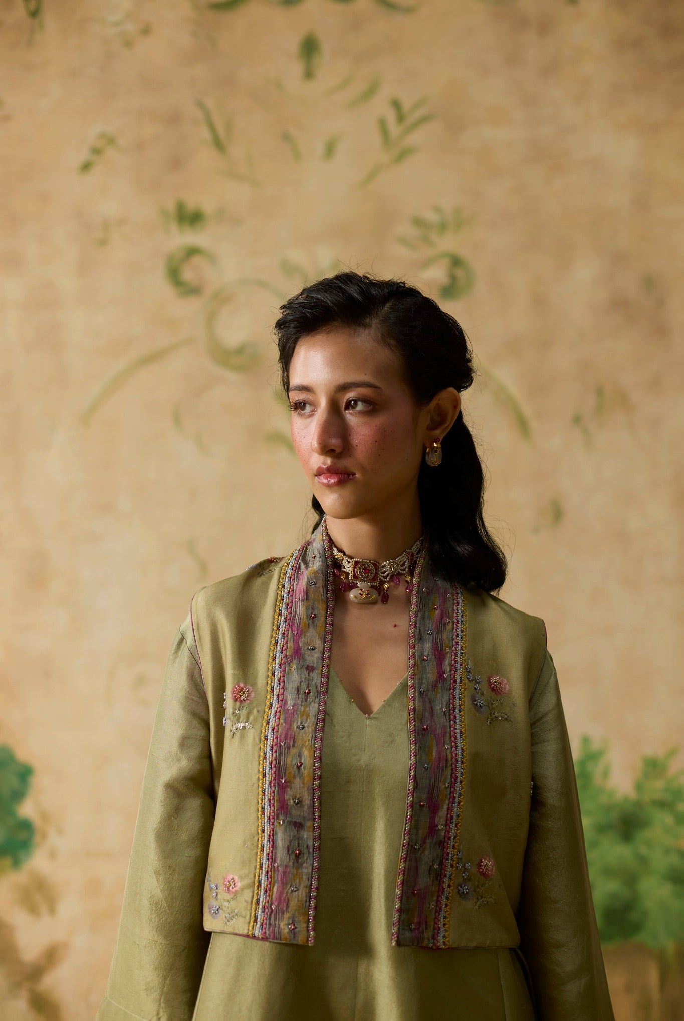 Fern Jacket Set - Green - CiceroniTunic SetKhyati Rughani