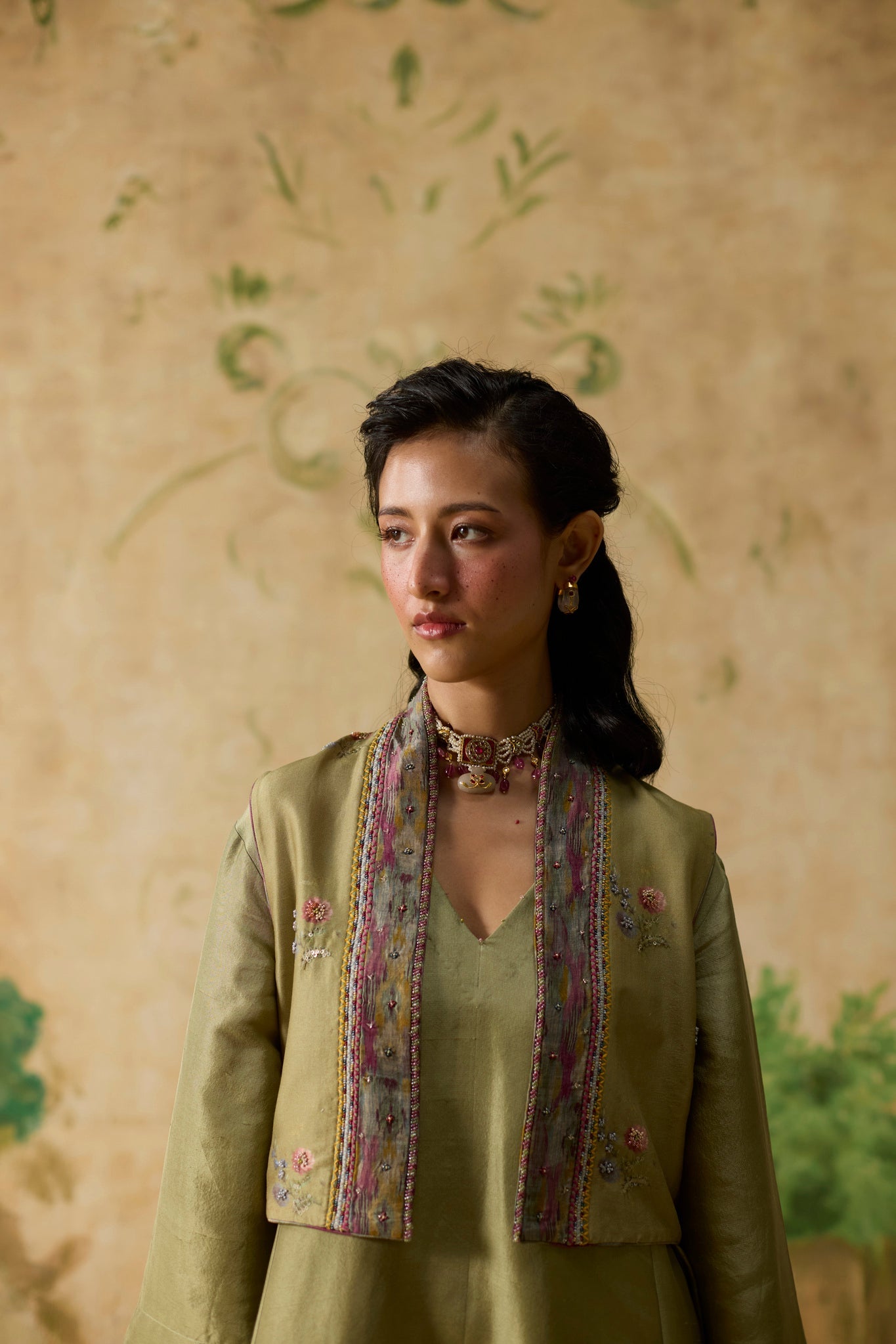 Fern Jacket Set - Green - CiceroniTunic SetKhyati Rughani