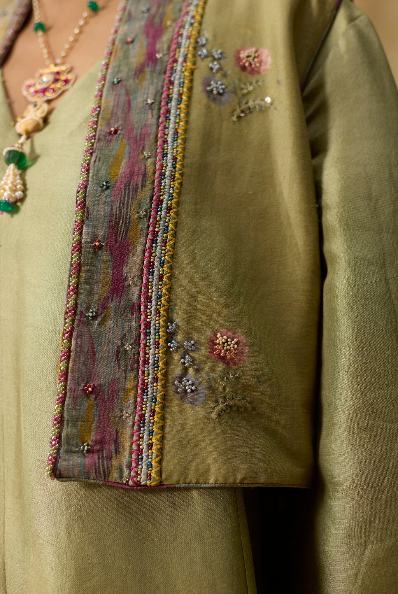 Fern Jacket Set - Green - CiceroniTunic SetKhyati Rughani