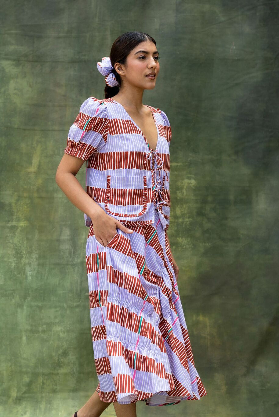 Fern Striped Set - CiceroniSkirt SetDoodlage