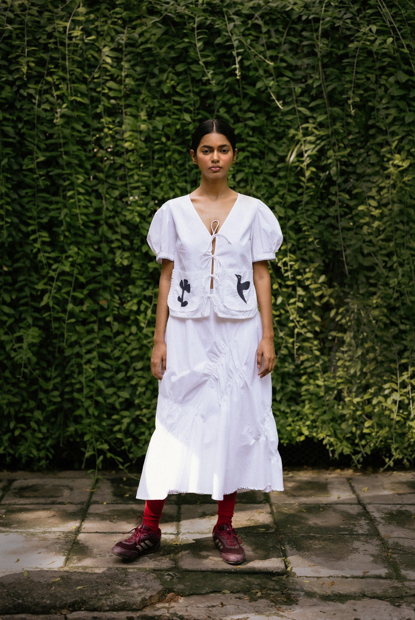 Fern White Top - CiceroniTopsDoodlage