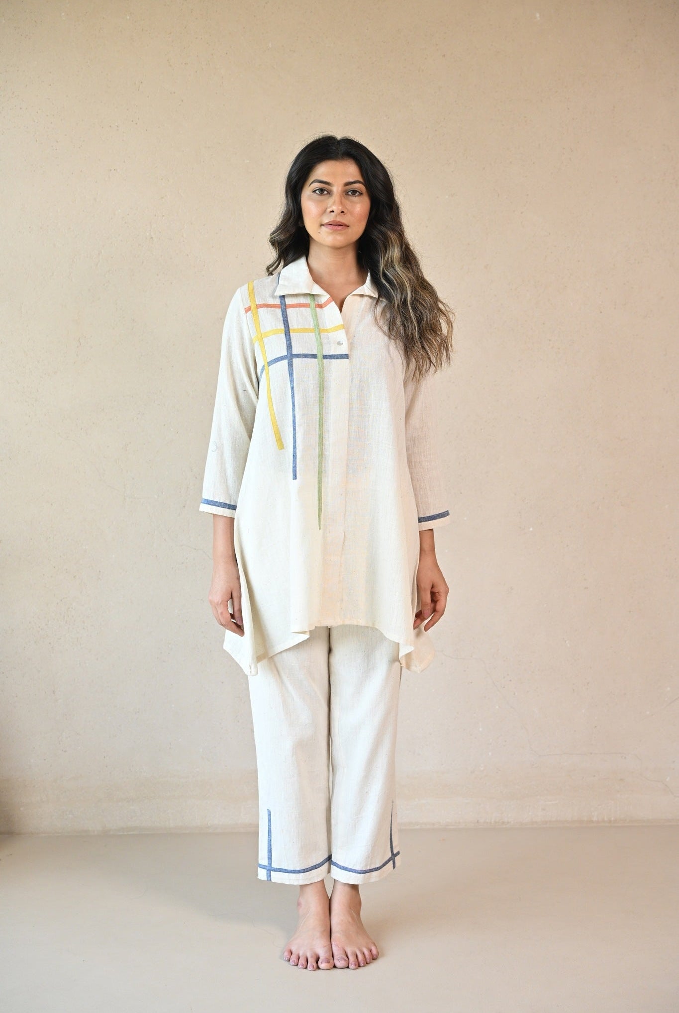 Fiora Shirt - Natural White - CiceroniTunicsRang by Rajvi