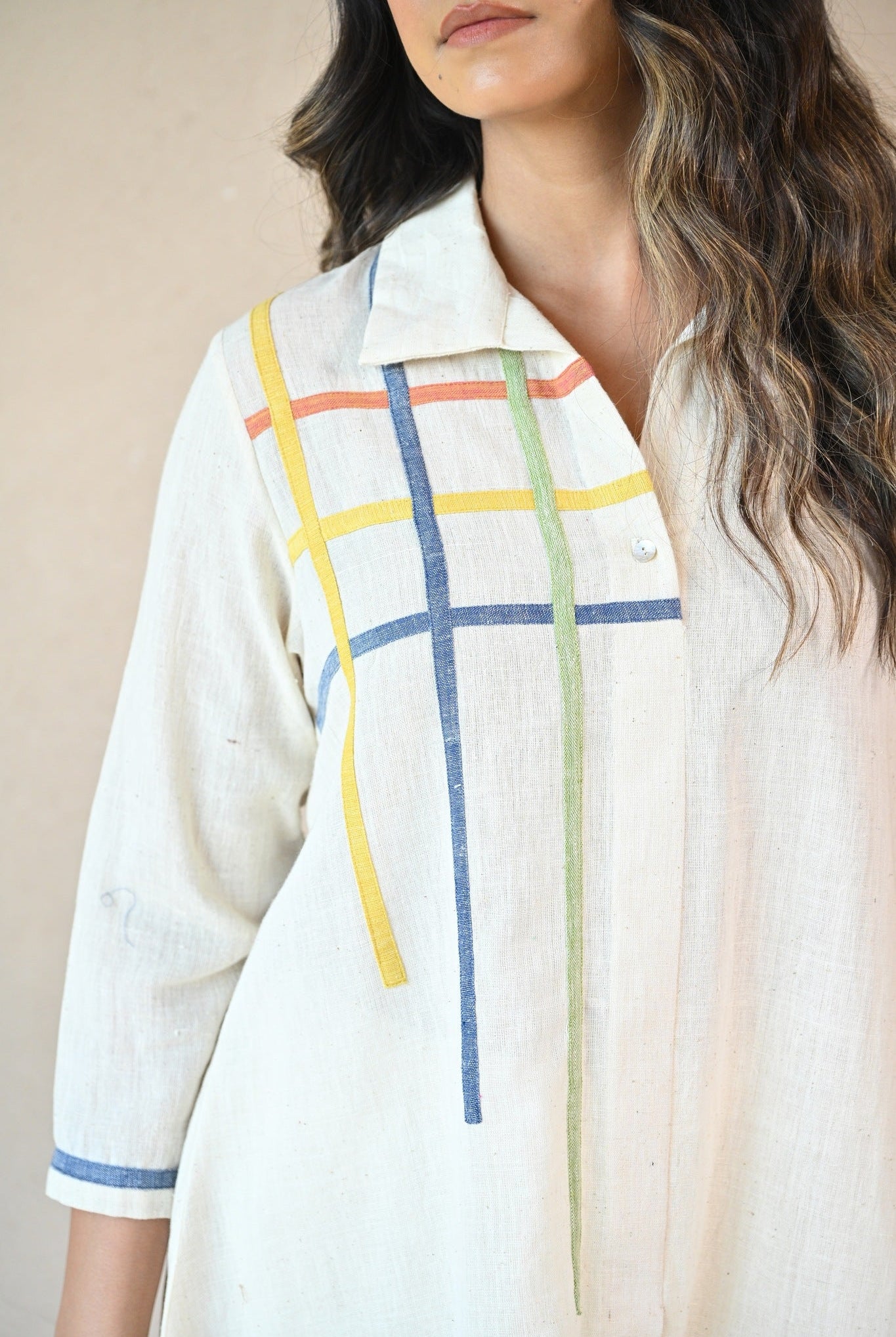 Fiora Shirt - Natural White - CiceroniTunicsRang by Rajvi