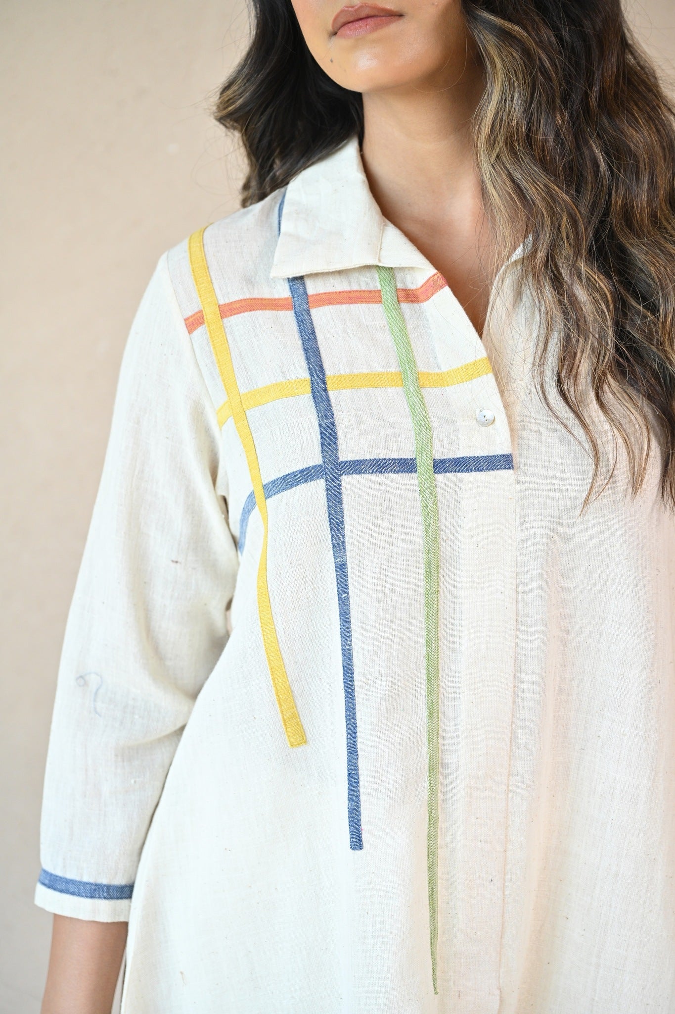 Fiora Shirt - Natural White - CiceroniTunicsRang by Rajvi