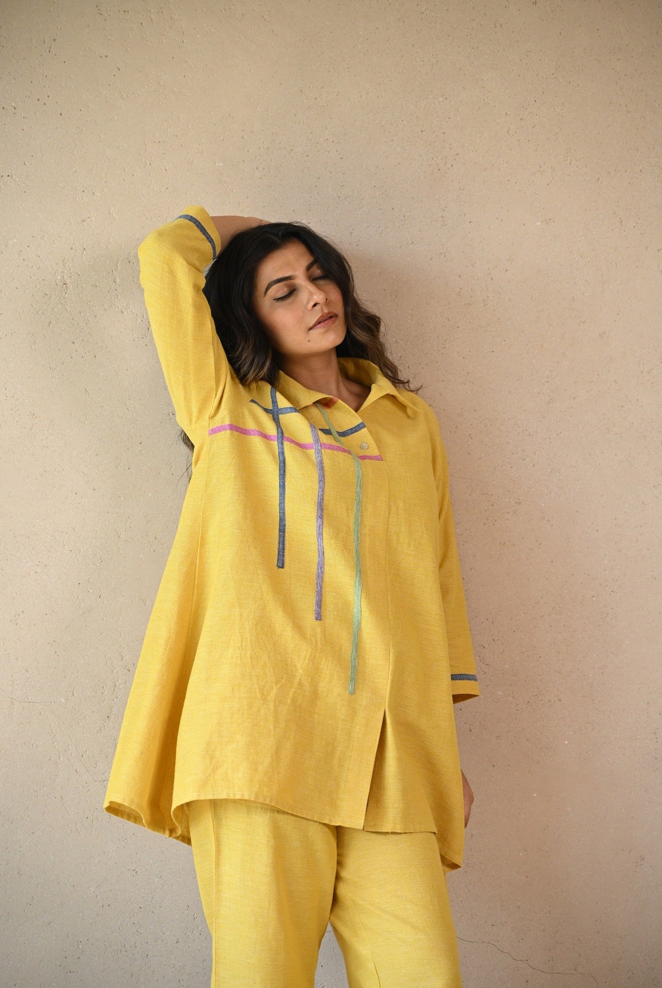 Fiora Shirt - Sunny Yellow - CiceroniTunicsRang by Rajvi