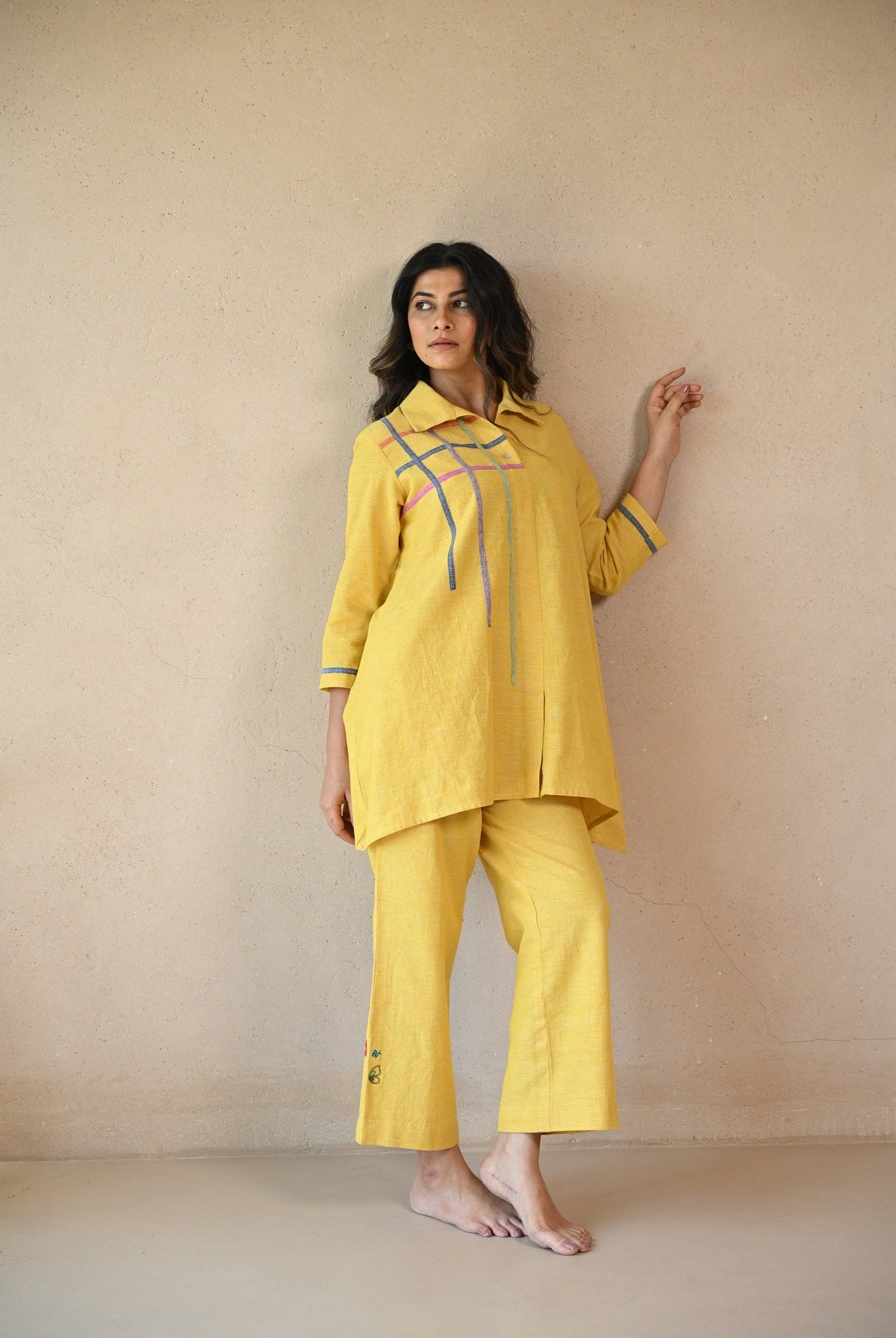 Fiora Shirt - Sunny Yellow - CiceroniTunicsRang by Rajvi