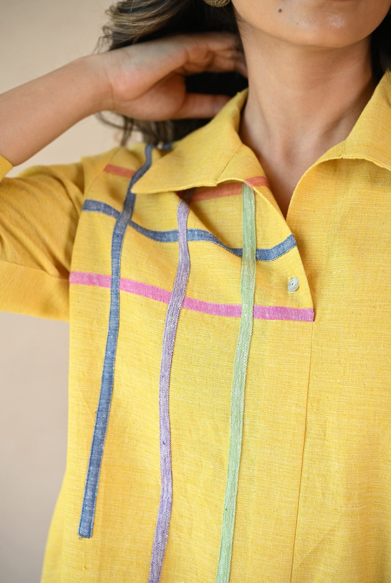 Fiora Shirt - Sunny Yellow - CiceroniTunicsRang by Rajvi