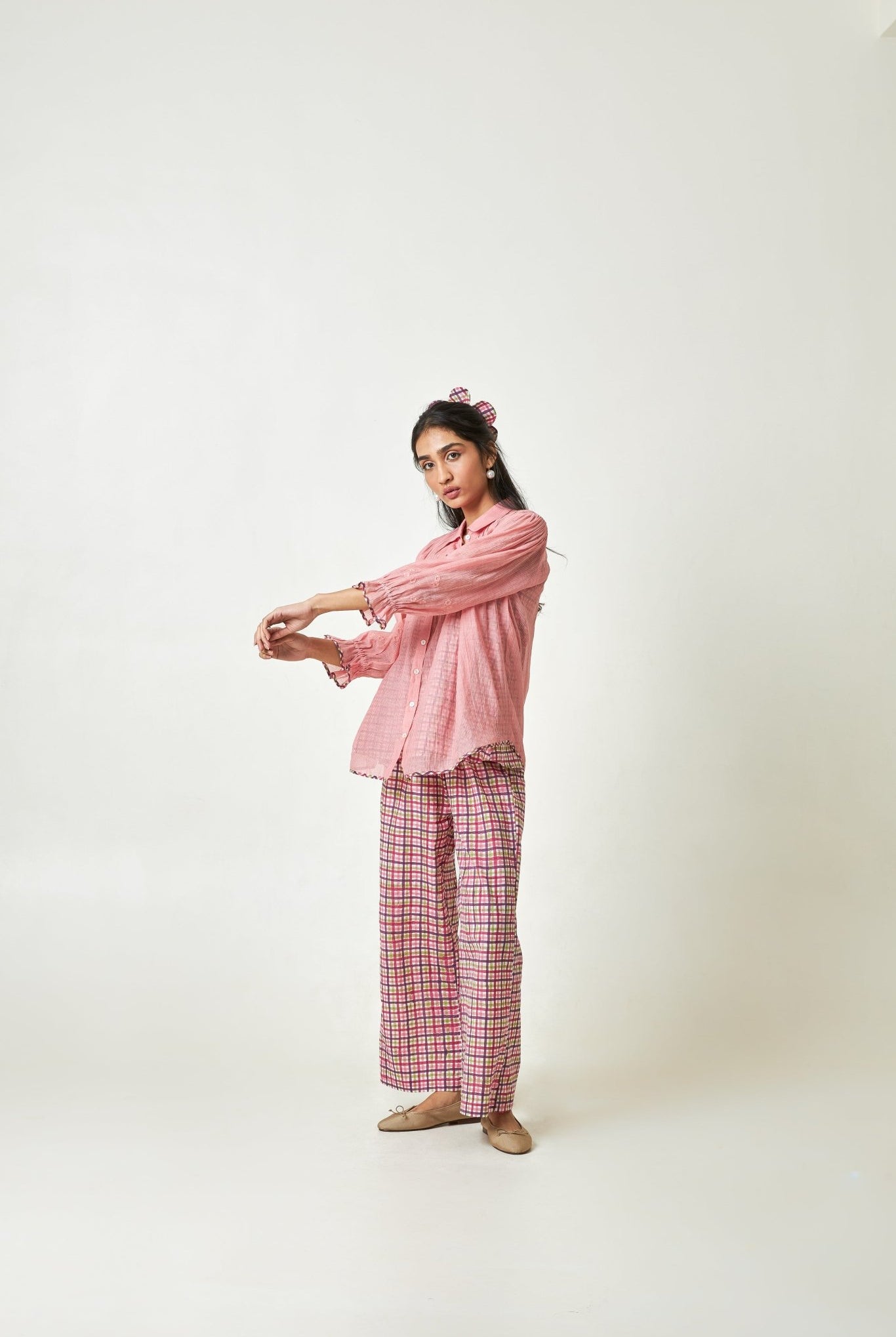 Flaminglow Embroidered Shirt - CiceroniShirtPants and Pajamas