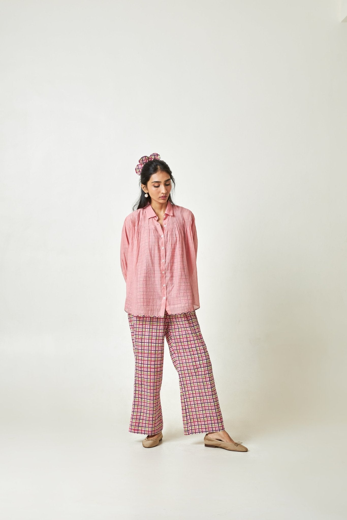 Flaminglow Embroidered Shirt - CiceroniShirtPants and Pajamas