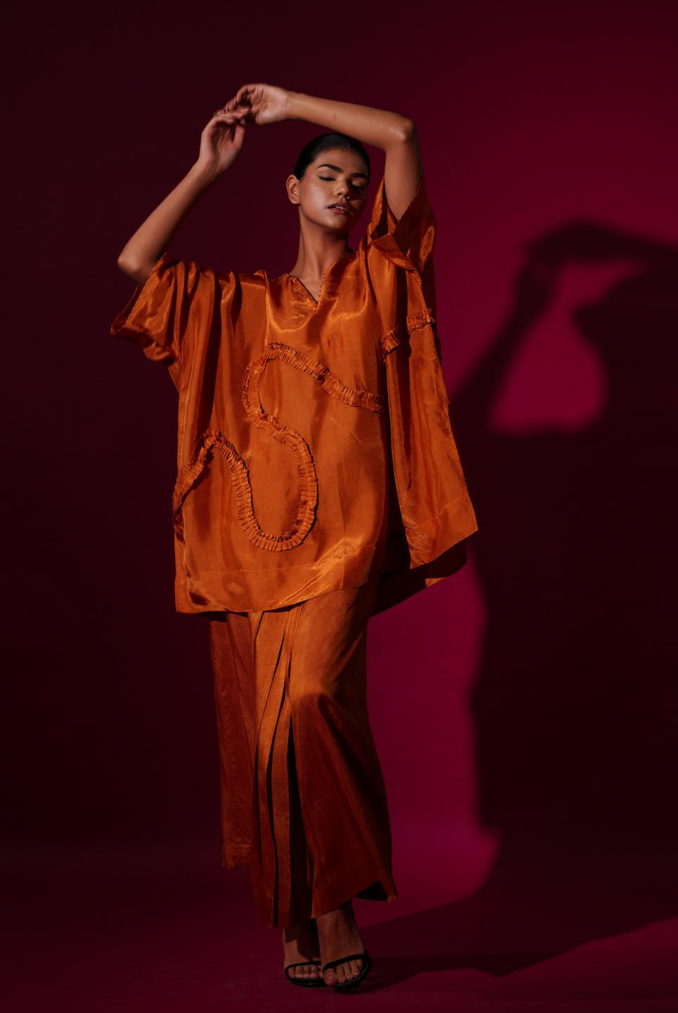 Flamingo Top - Rust Orange - CiceroniKaftanStoique