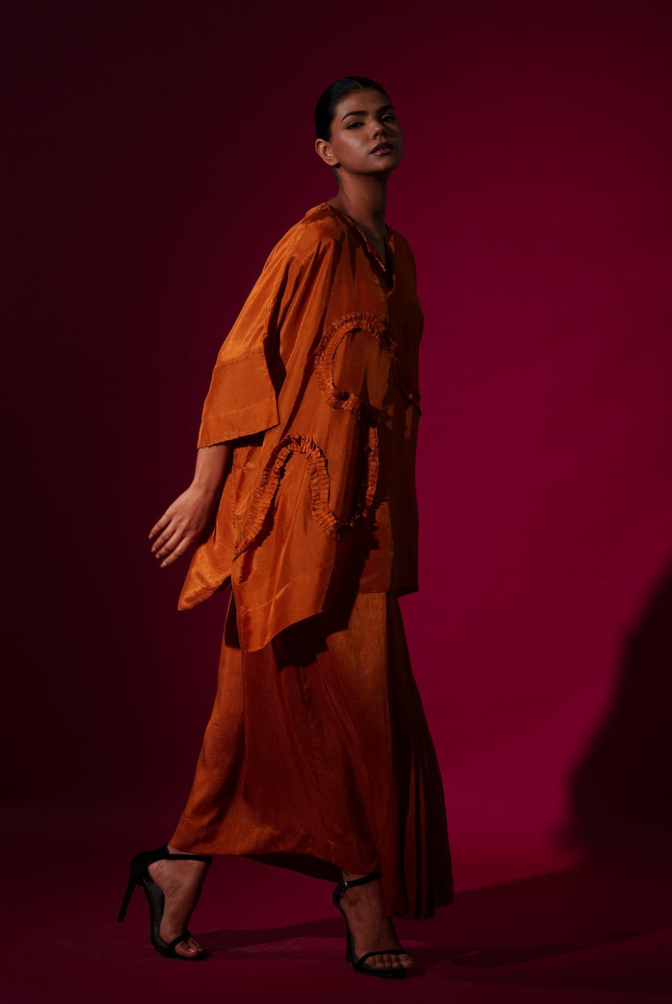 Flamingo Top - Rust Orange - CiceroniKaftanStoique