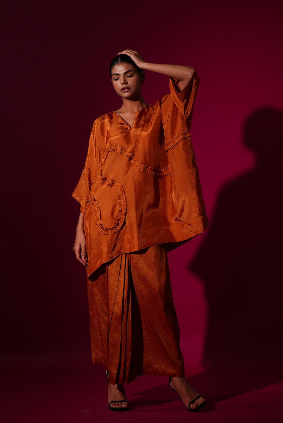 Flamingo Top - Rust Orange - CiceroniKaftanStoique