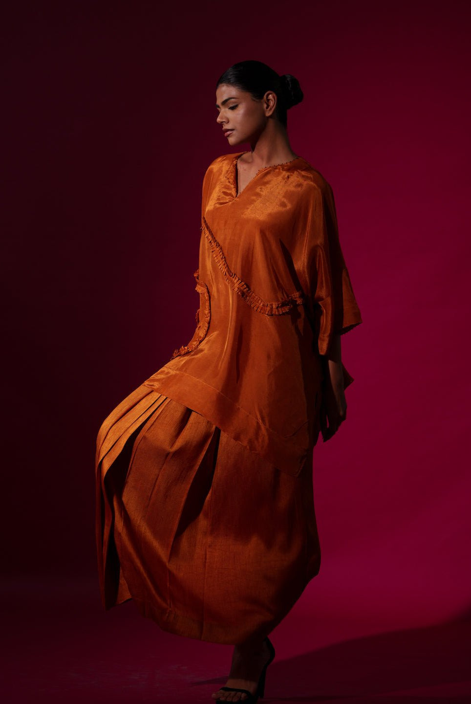 Flamingo Top - Rust Orange - CiceroniKaftanStoique