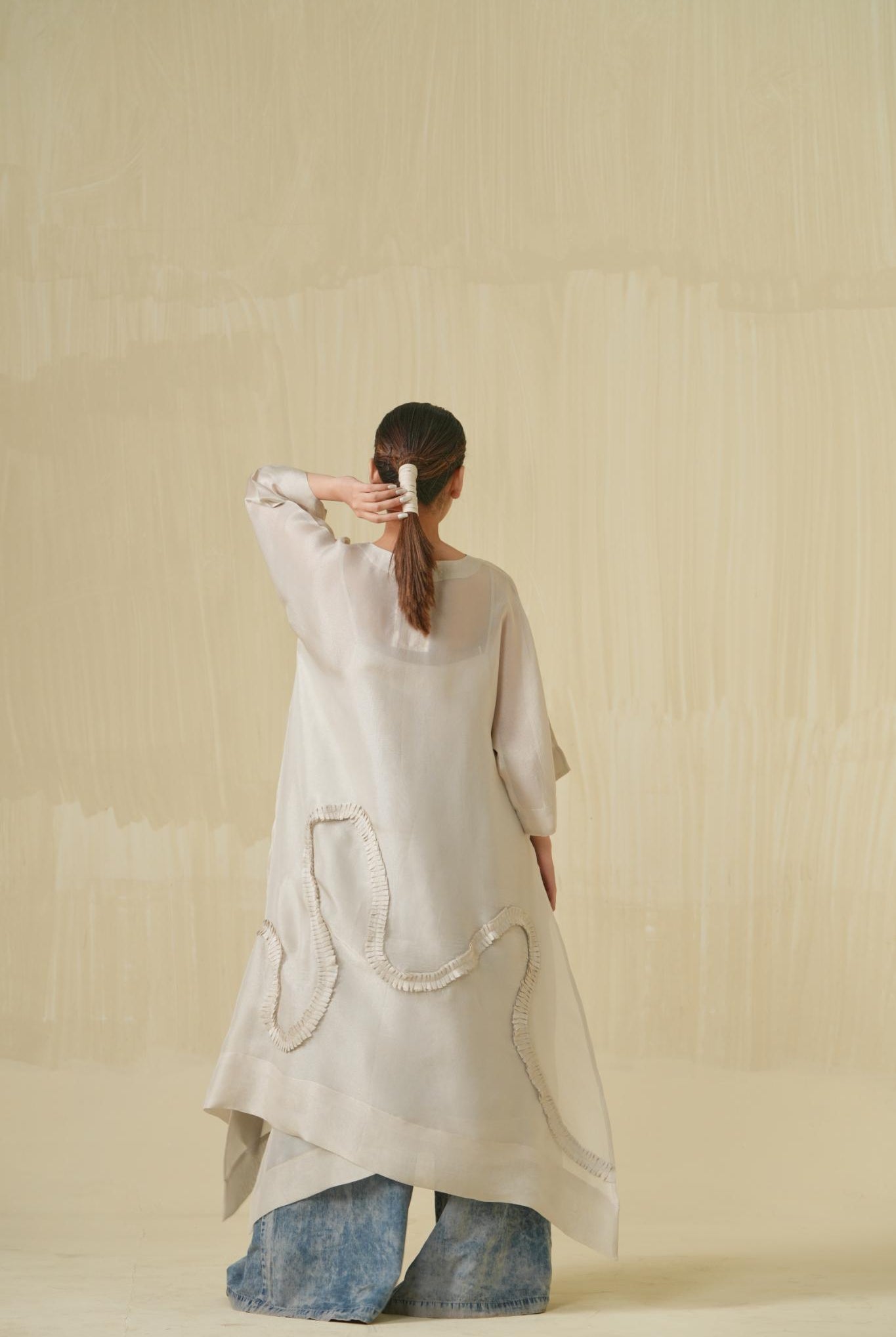 Flamingo Tunic - Silver - CiceroniTunicsStoique