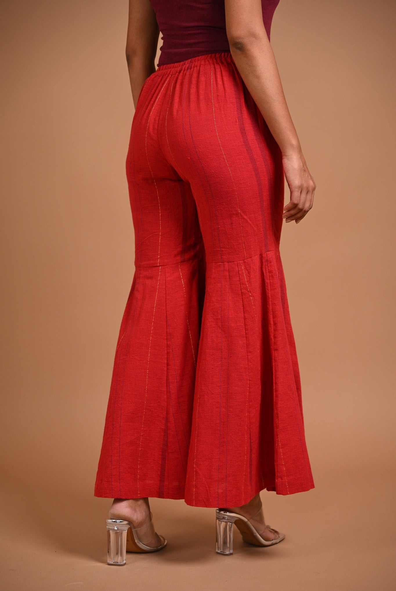 Flared Hem Pant - CiceroniPantsRang by Rajvi