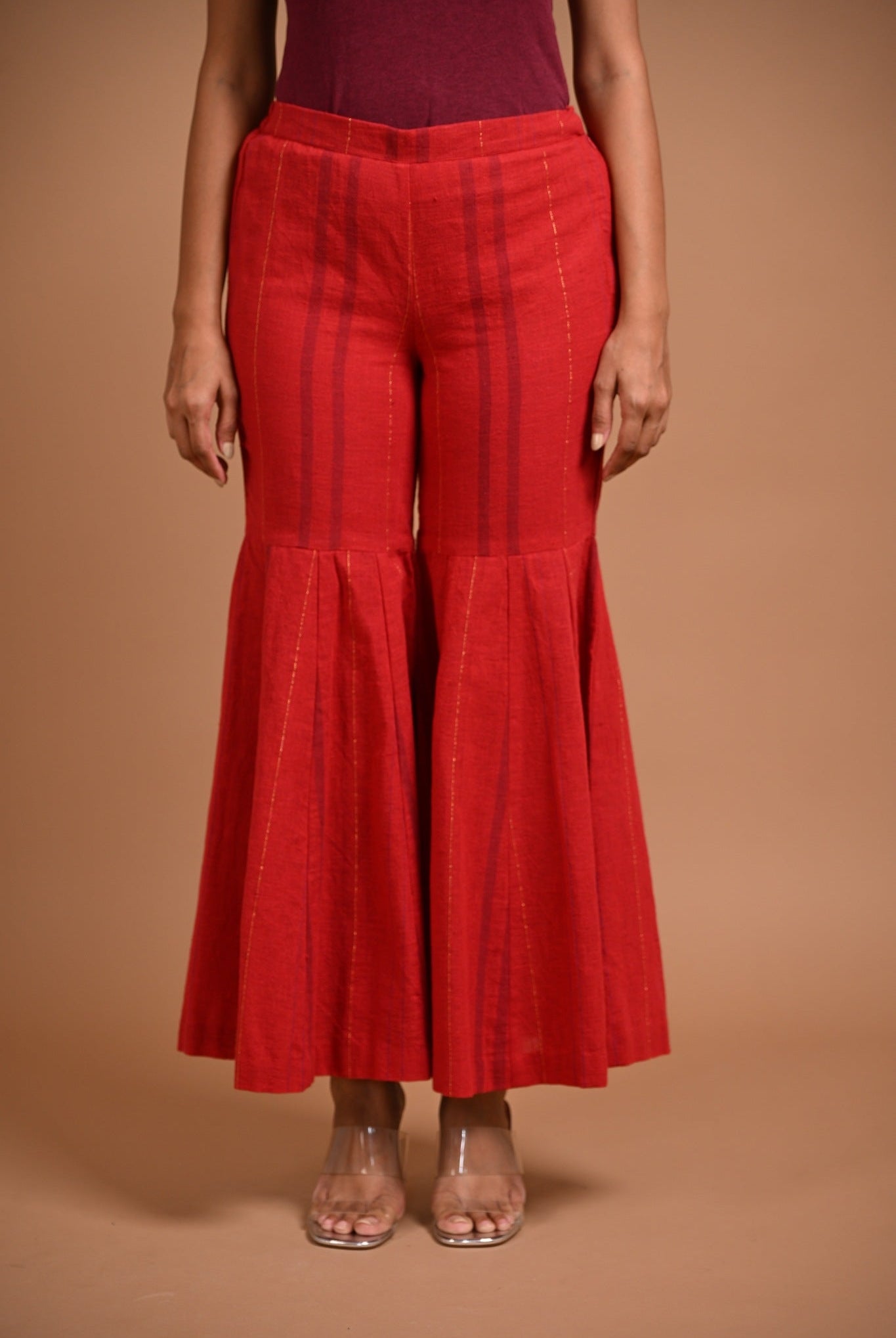 Flared Hem Pant - CiceroniPantsRang by Rajvi