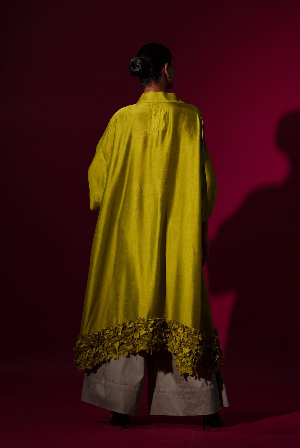 Flax Tunic - Leaf Green - CiceroniKurta, Festive WearStoique