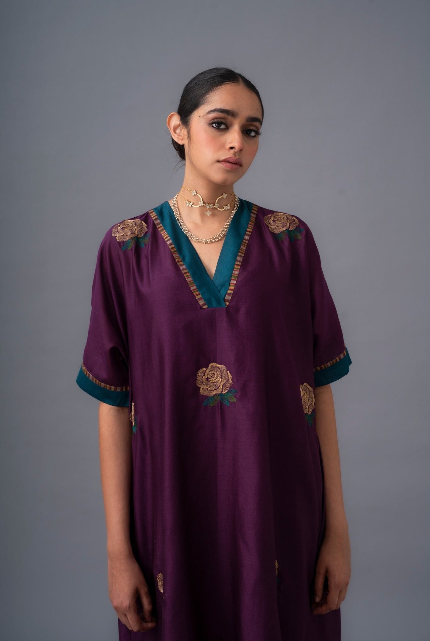 Flor Set - Deep Plum - CiceroniKurta Set, Festive WearRaga & Co.