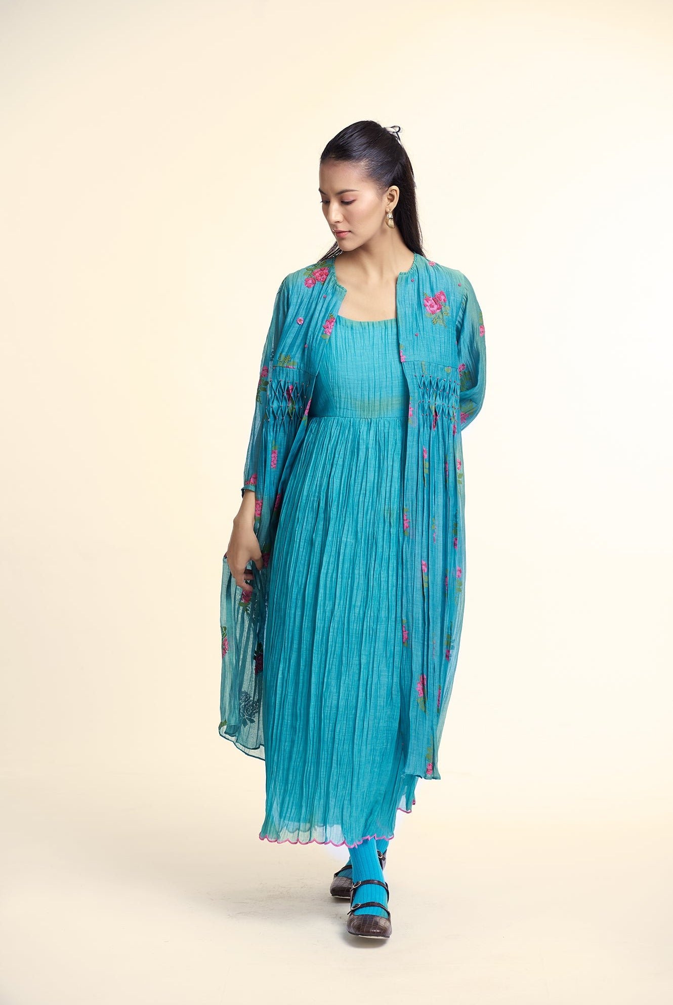 Flora Set - Sky Blue - CiceroniDressesGaach