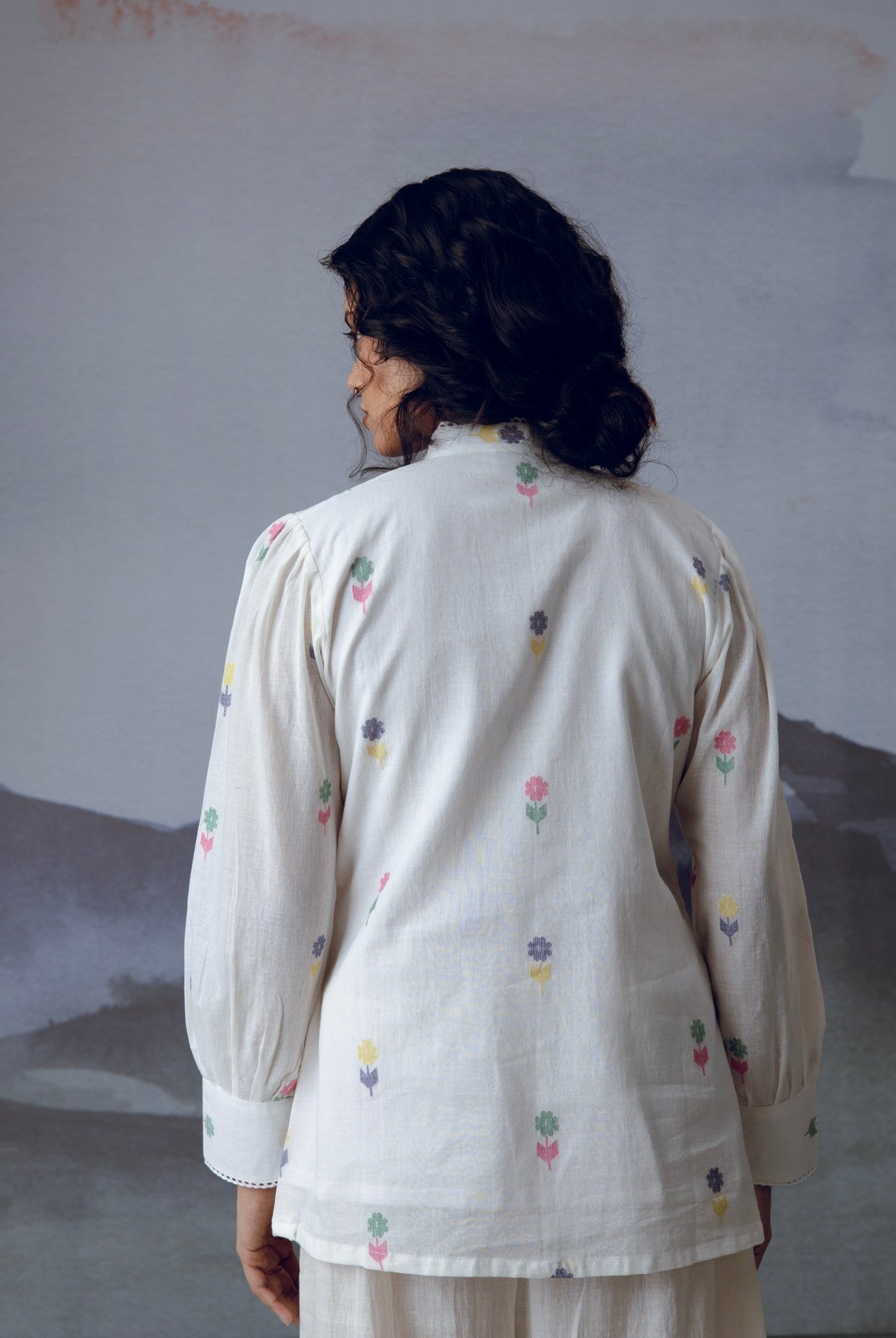 Flora Shirt - White - CiceroniWomen ShirtsGulmohar Calcutta