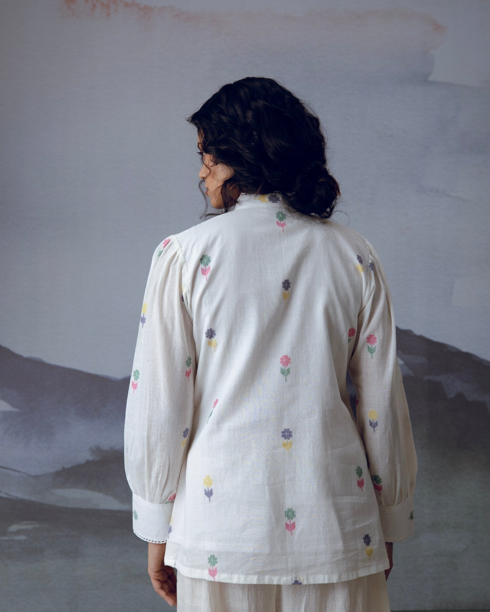 Flora Shirt - White - CiceroniWomen ShirtsGulmohar Calcutta