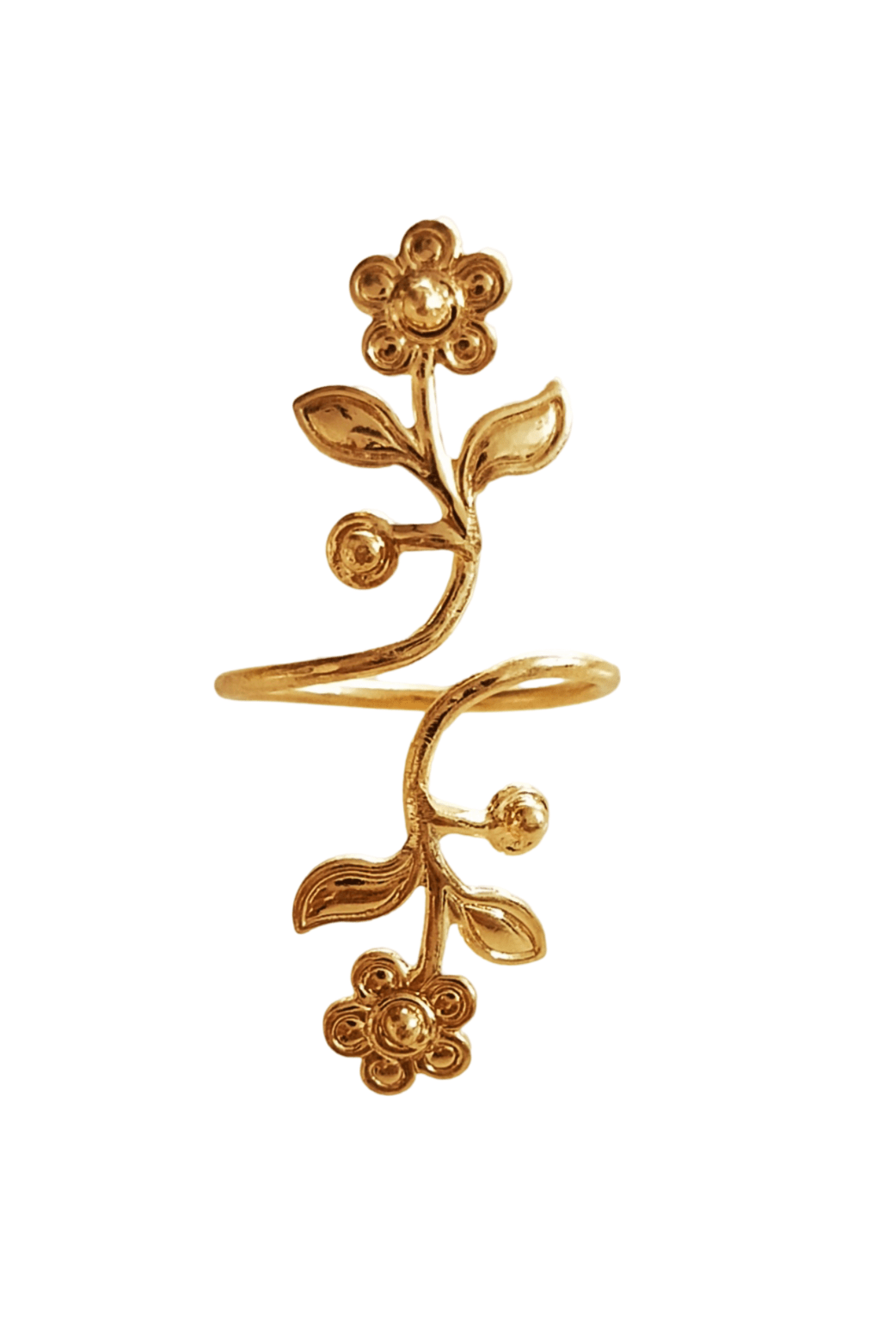 Floral Tranquil Creeper Nail Ring - CiceroniNail RingKalon Art Jewellery