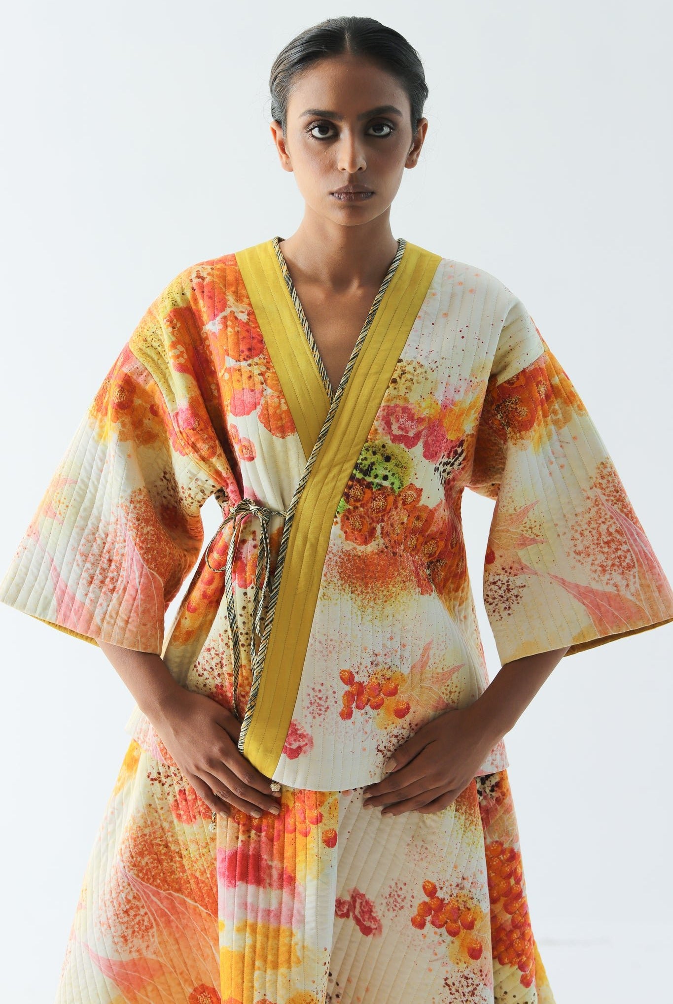 Florid Kimono Jacket - CiceroniJacketsTil