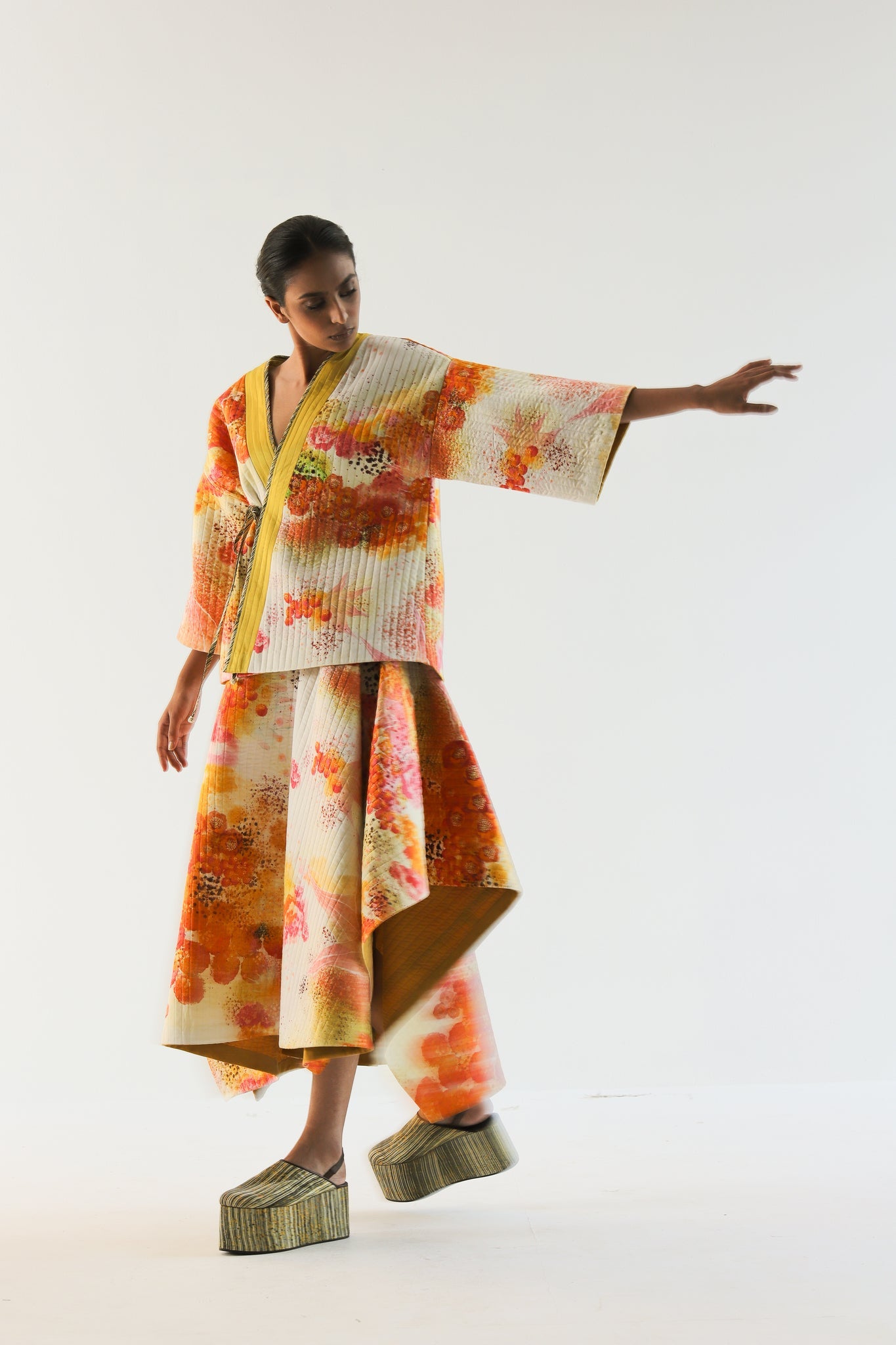 Florid Kimono Skirt - CiceroniSkirtsTil