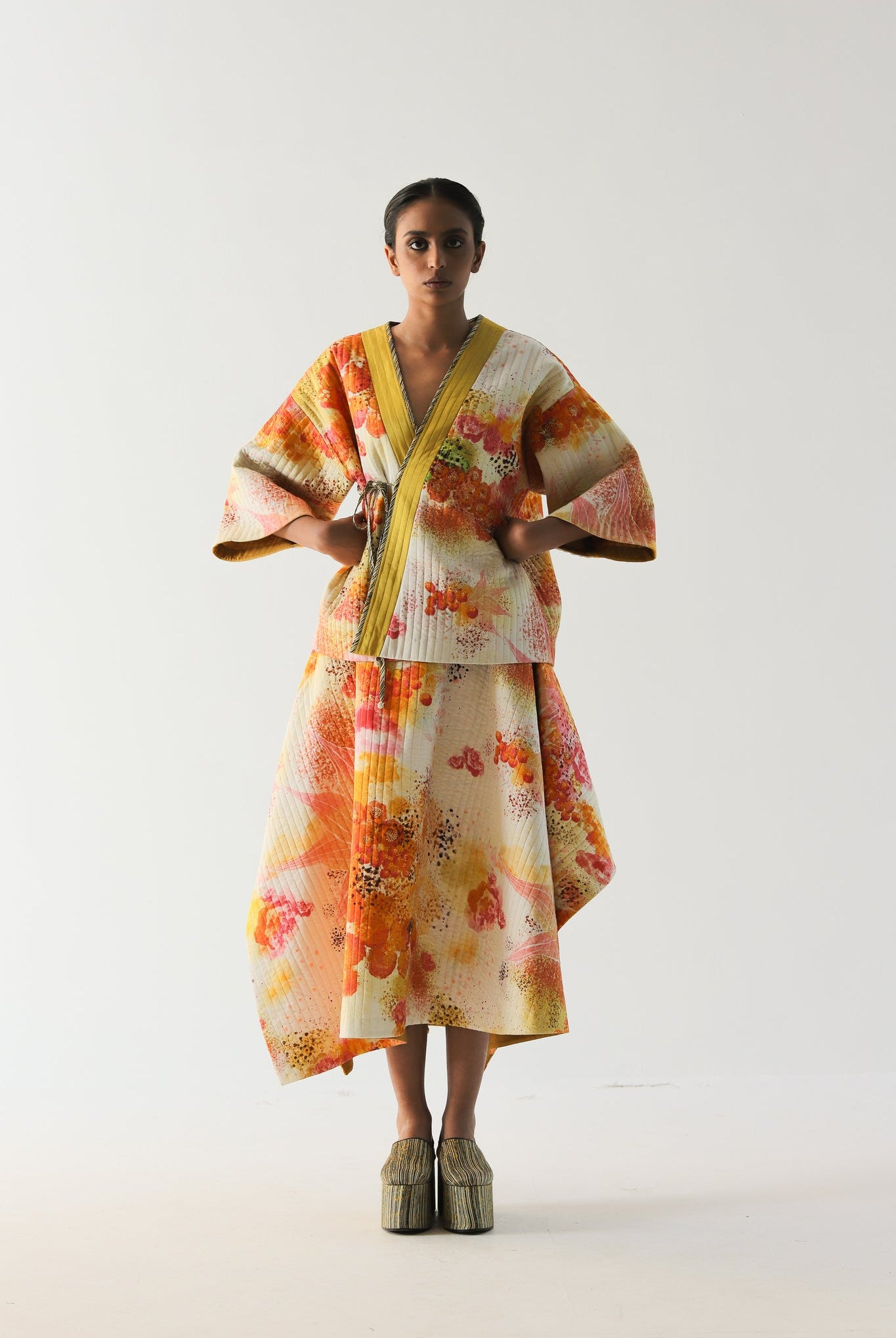 Florid Kimono Skirt - CiceroniSkirtsTil