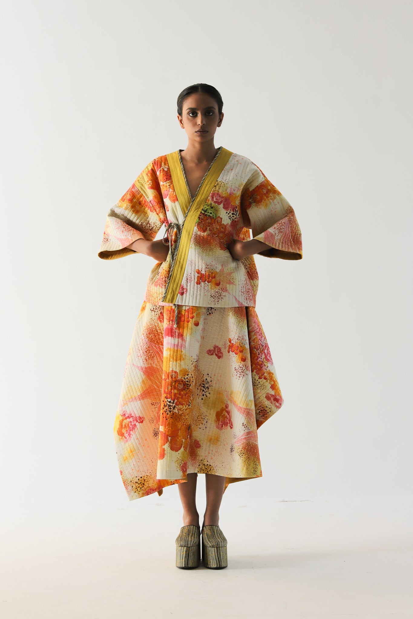 Florid Kimono Skirt - CiceroniSkirtsTil