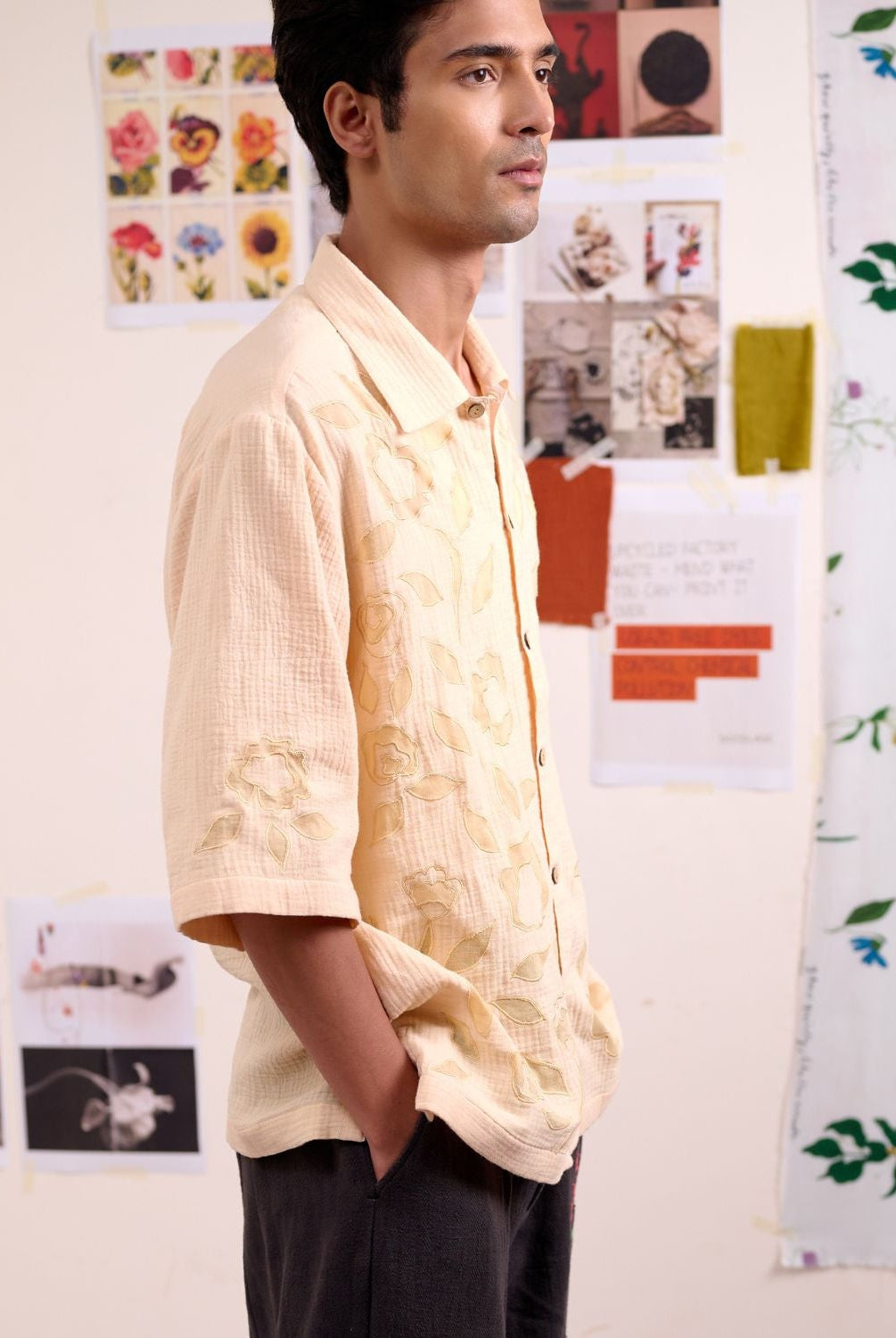 Florique Beige Shirt - CiceroniShirtDoodlage