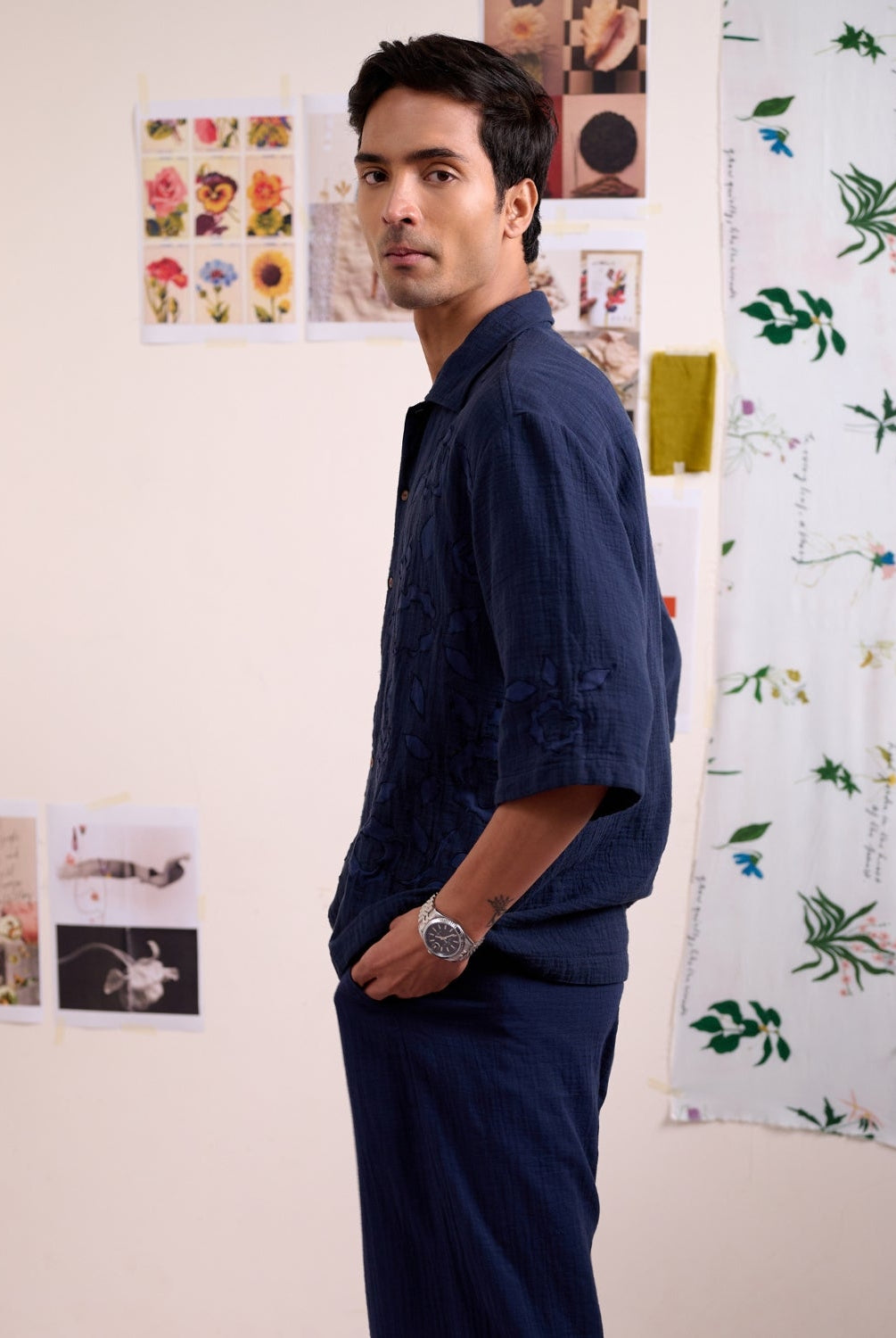 Florique Navy Shirt - CiceroniMen ShirtsDoodlage