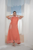 Flow High Neck Dress - CiceroniDressesAmoda - Essence Of India