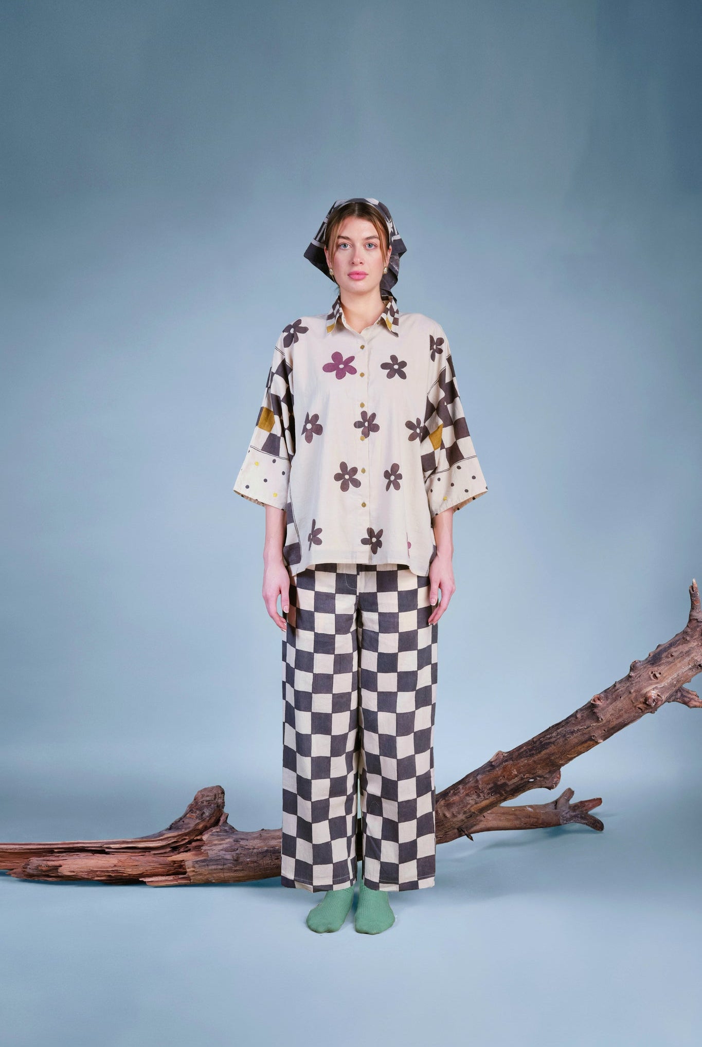 Flower Pressed in Pages Shirt - CiceroniWomen ShirtsNambi - Kai