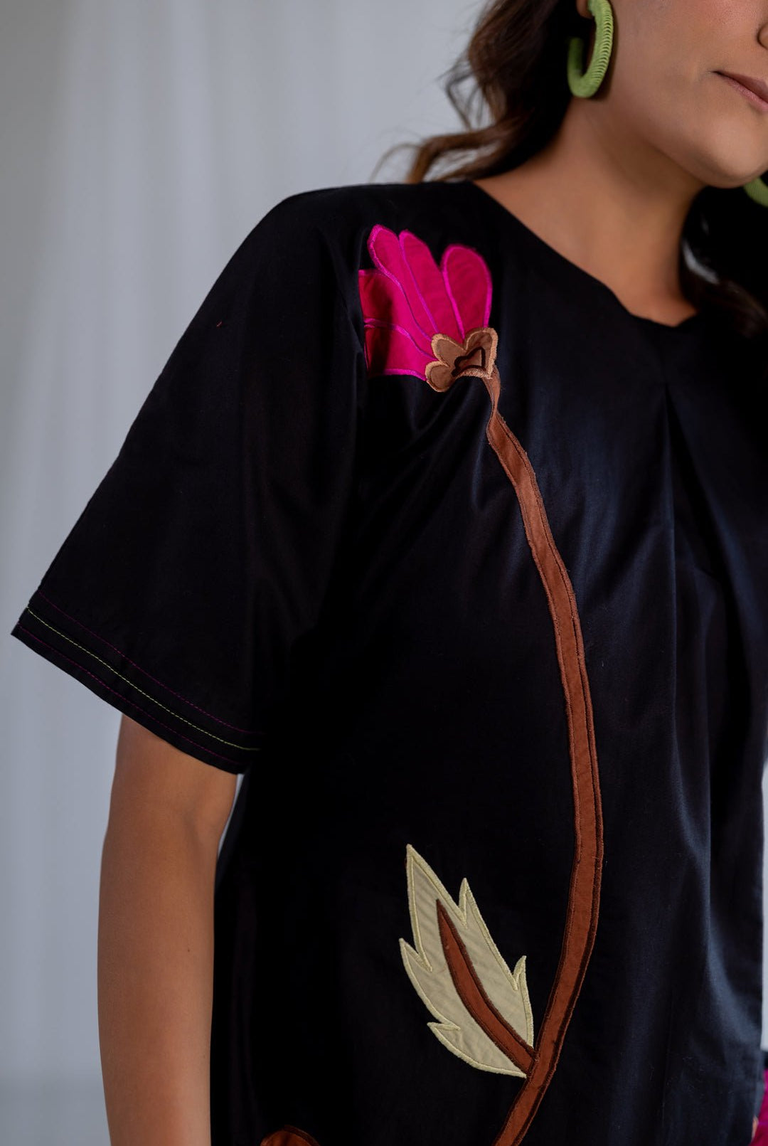 Flowers on Embers Applique Dress - CiceroniDressesSilai Studio