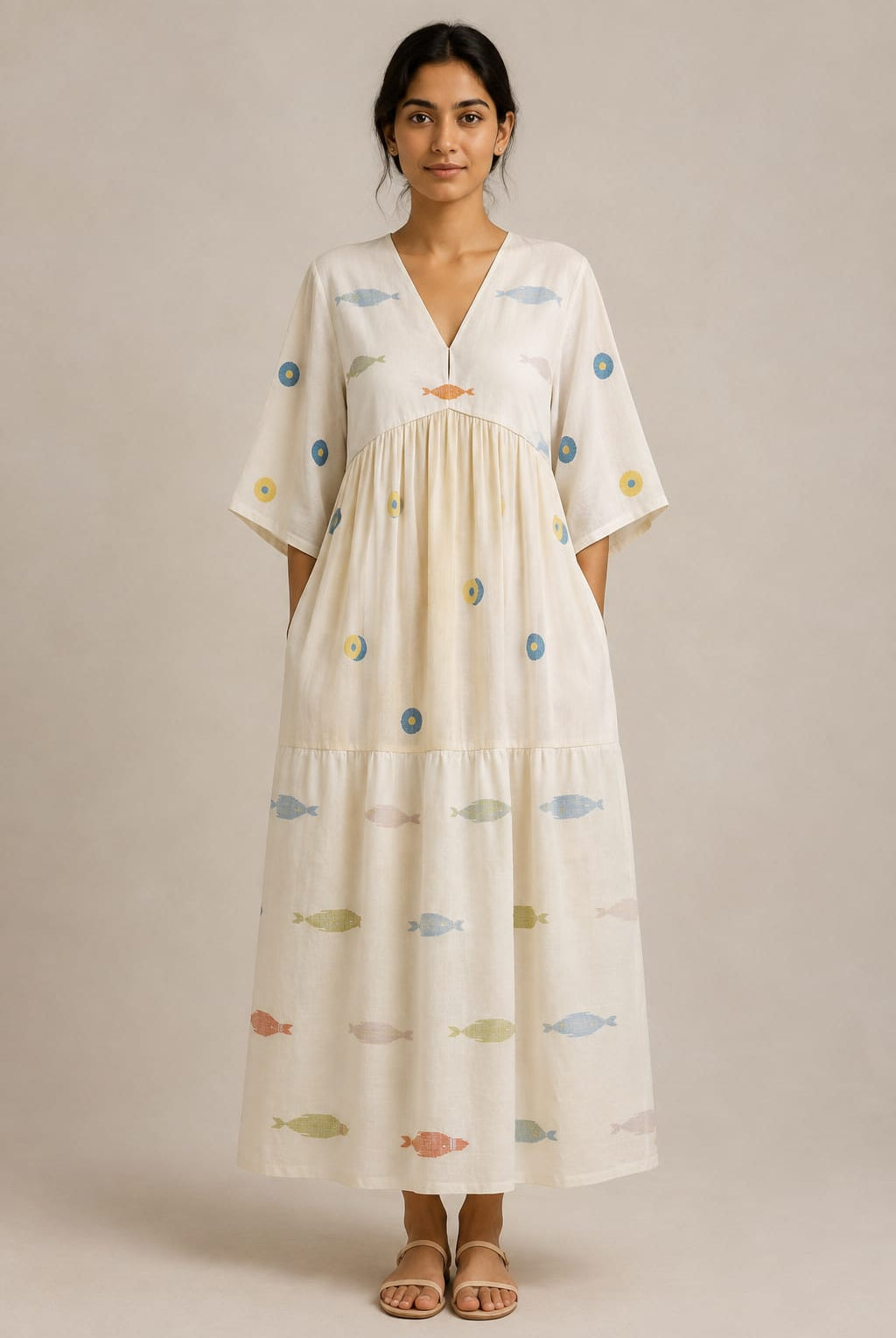 Flying Fish V Tier Dress - CiceroniDressesBhomra