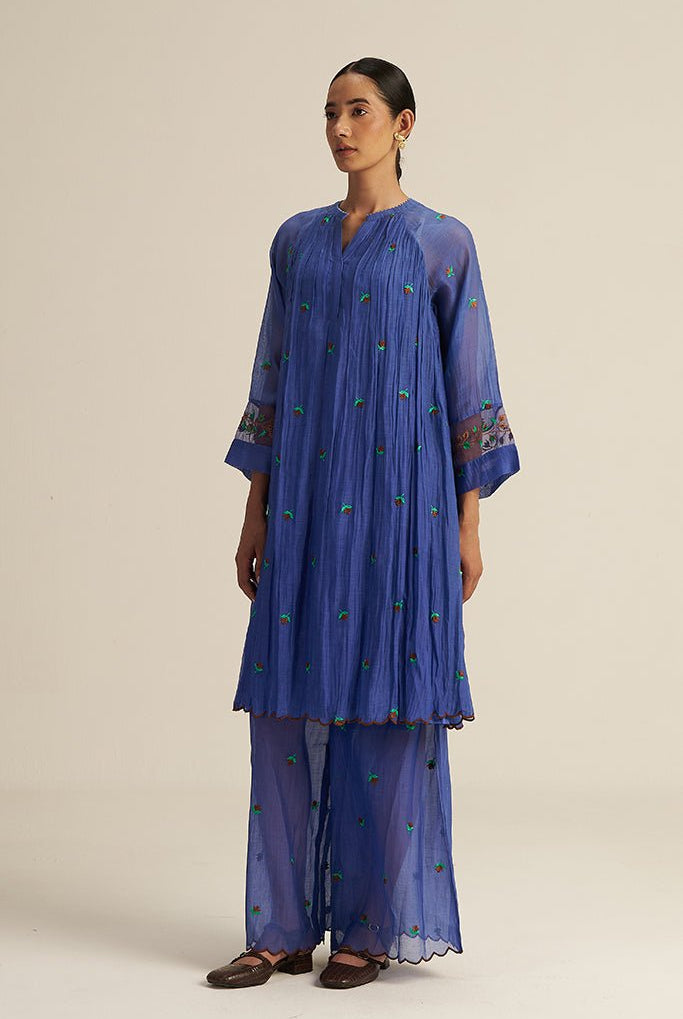 Folio Set - Blue - CiceroniKurta Set, Festive WearGaach