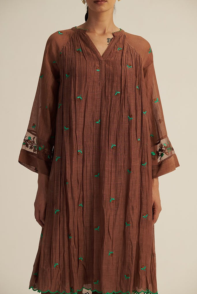 Folio Set - Brown - CiceroniKurta Set, Festive WearGaach