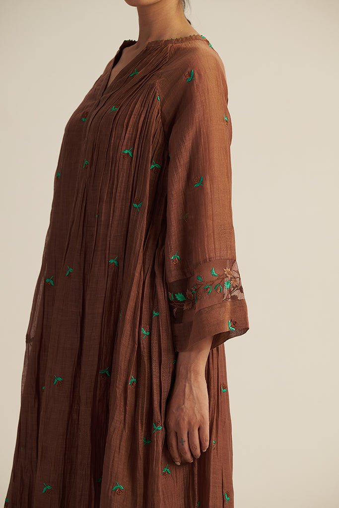 Folio Set - Brown - CiceroniKurta Set, Festive WearGaach