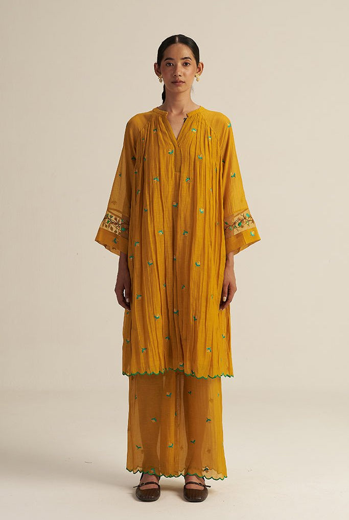 Folio Set - Mustard - CiceroniKurta Set, Festive WearGaach