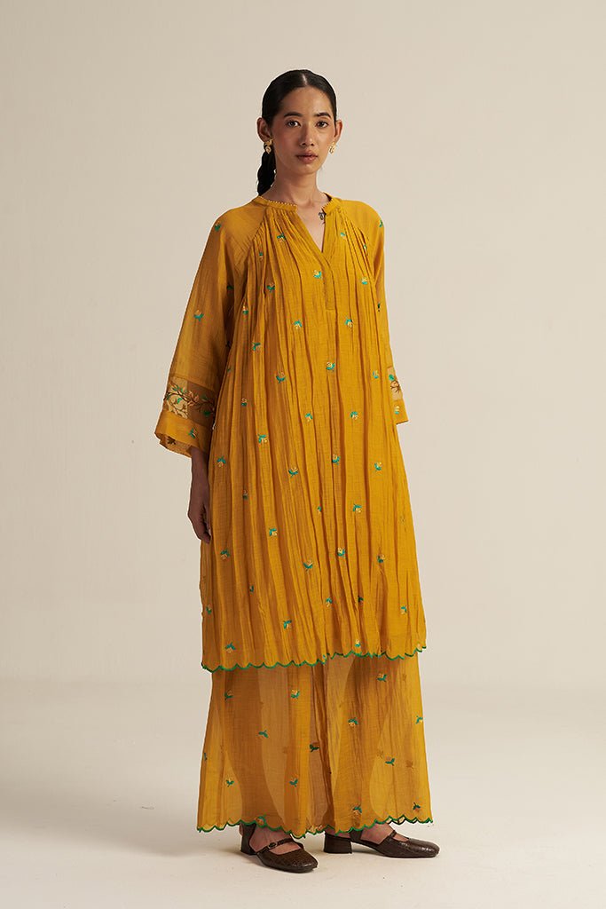 Folio Set - Mustard - CiceroniKurta Set, Festive WearGaach