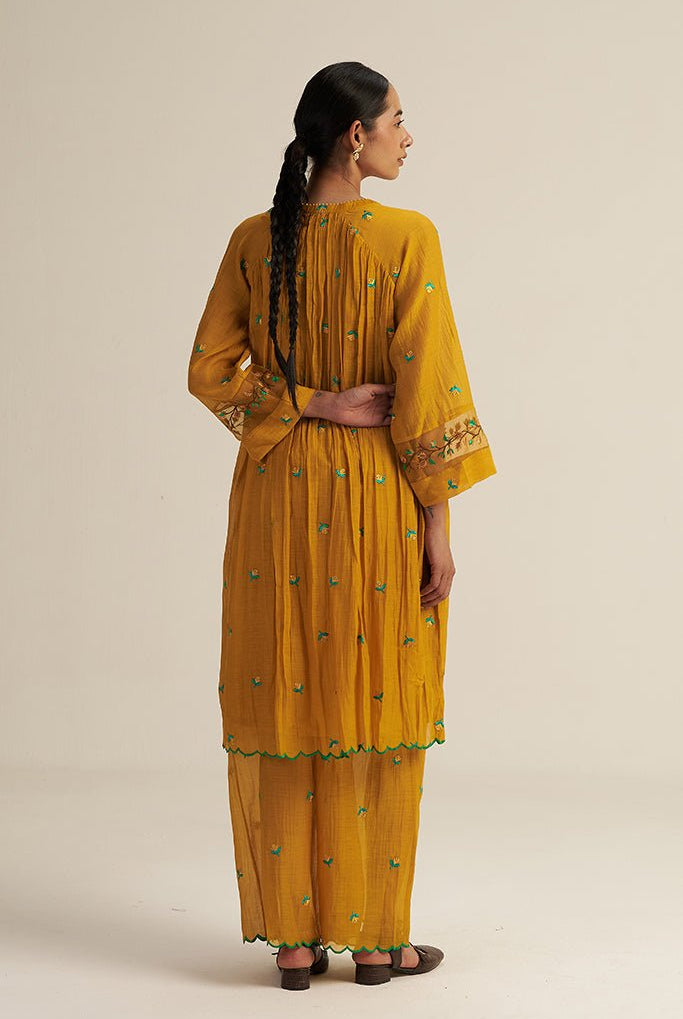 Folio Set - Mustard - CiceroniKurta Set, Festive WearGaach