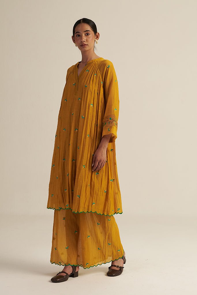 Folio Set - Mustard - CiceroniKurta Set, Festive WearGaach