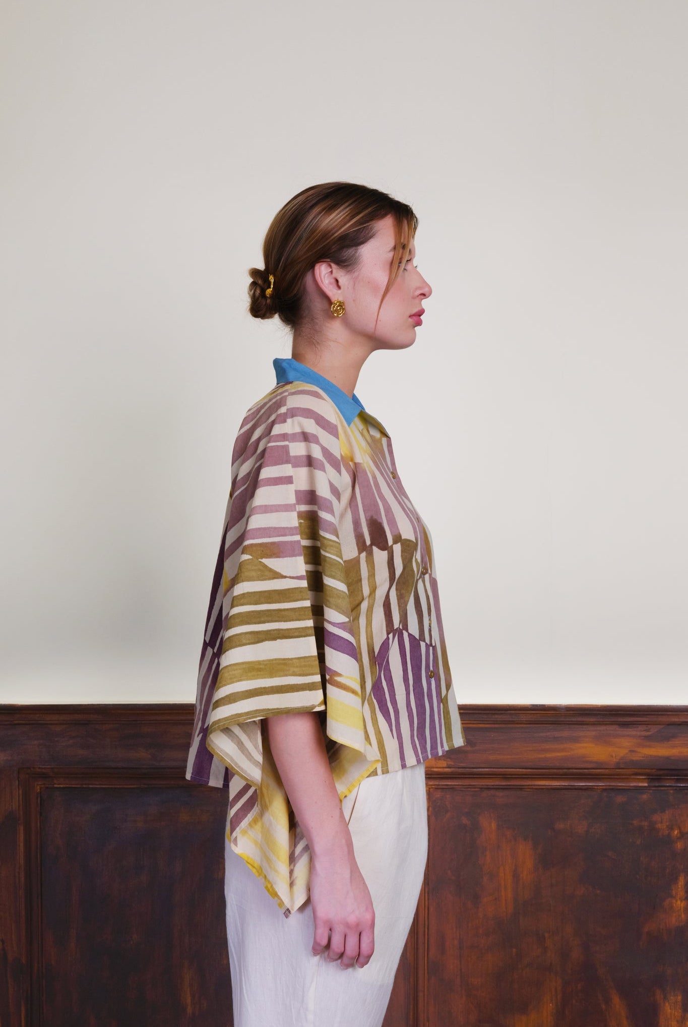 Footnote in Indigo Shirt - CiceroniWomen ShirtsNambi - Kai