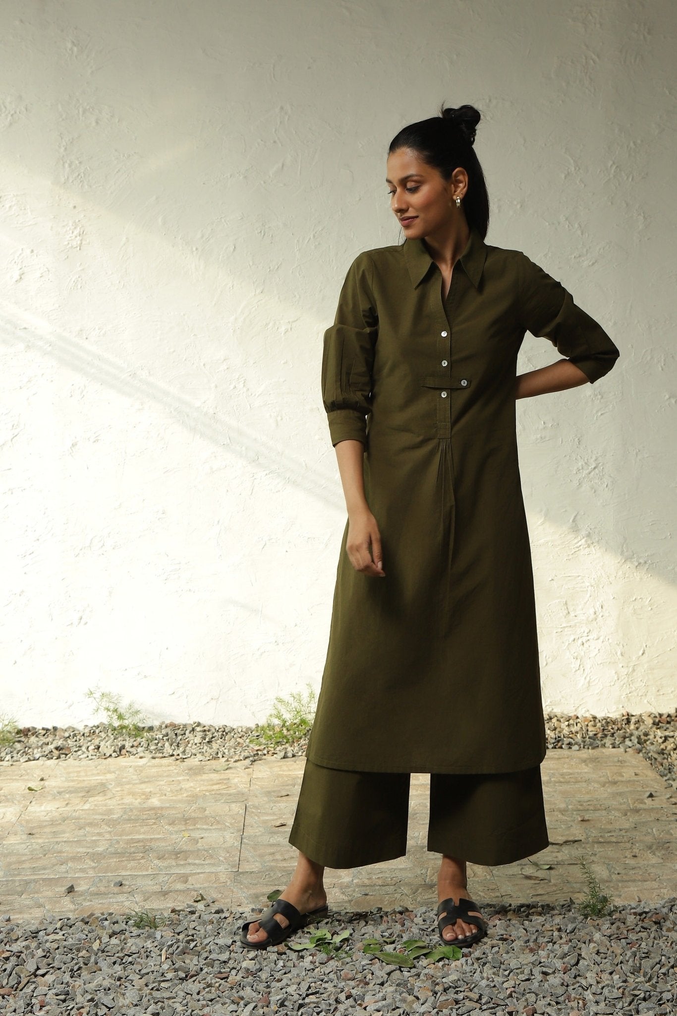 Forest Green Tunic Set - CiceroniKurta SetsCanoopi