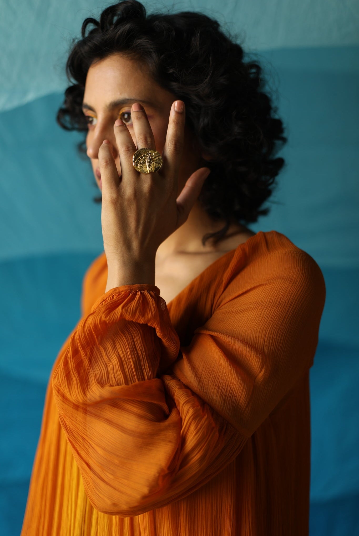 Fossil Ring - Irregular Circle - CiceroniRingsStudio Kassa