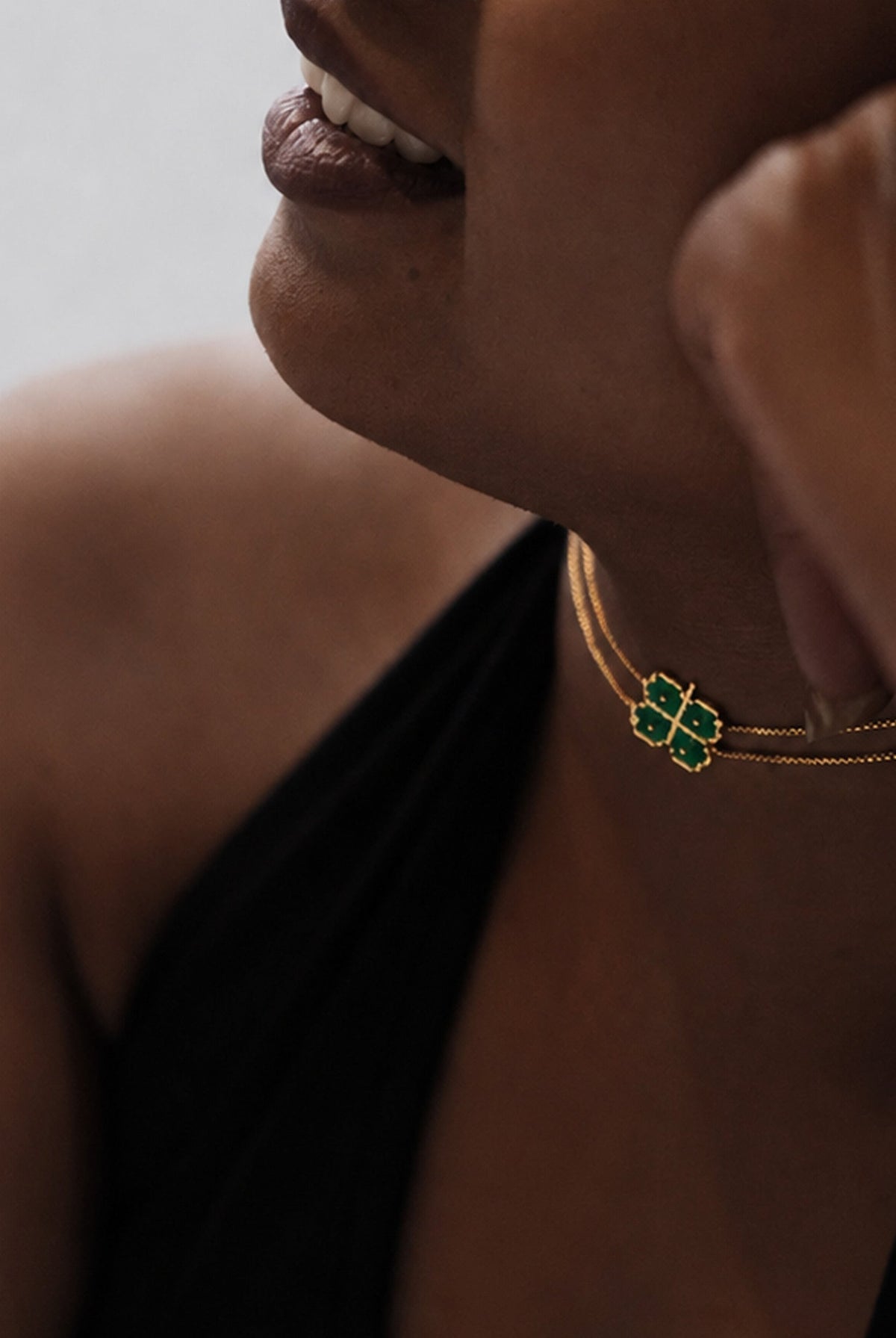 Four Leaf Clover Pendant and Chain - CiceroniNeckpieceNO.NA.MÈ