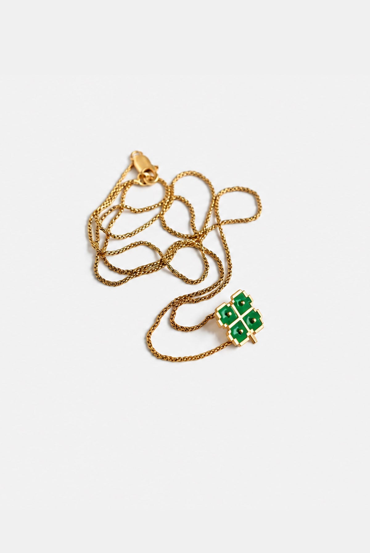Four Leaf Clover Pendant and Chain - CiceroniNeckpieceNO.NA.MÈ